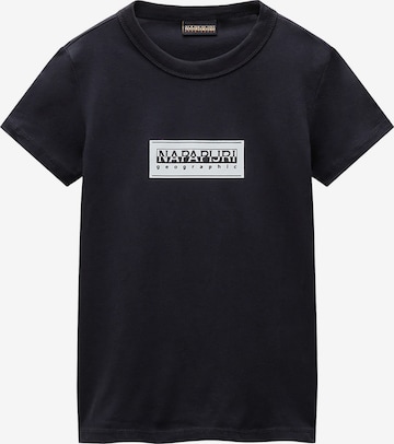 NAPAPIJRI T-shirt 'K S-CHAMOIS' i svart: framsida