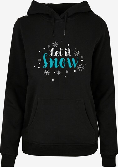 Merchcode Sweatshirt 'Let it snow ' in Blue / Black / White, Item view