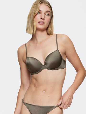 TRIUMPH Push-up Bikini Top ' Midnight Swim ' in Bronze: front