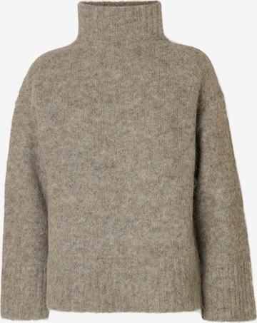 Pull-over 'SLFGABRIELLA' SELECTED en gris : devant