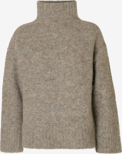 SELECTED Pulover 'SLFGABRIELLA' u taupe siva, Pregled proizvoda