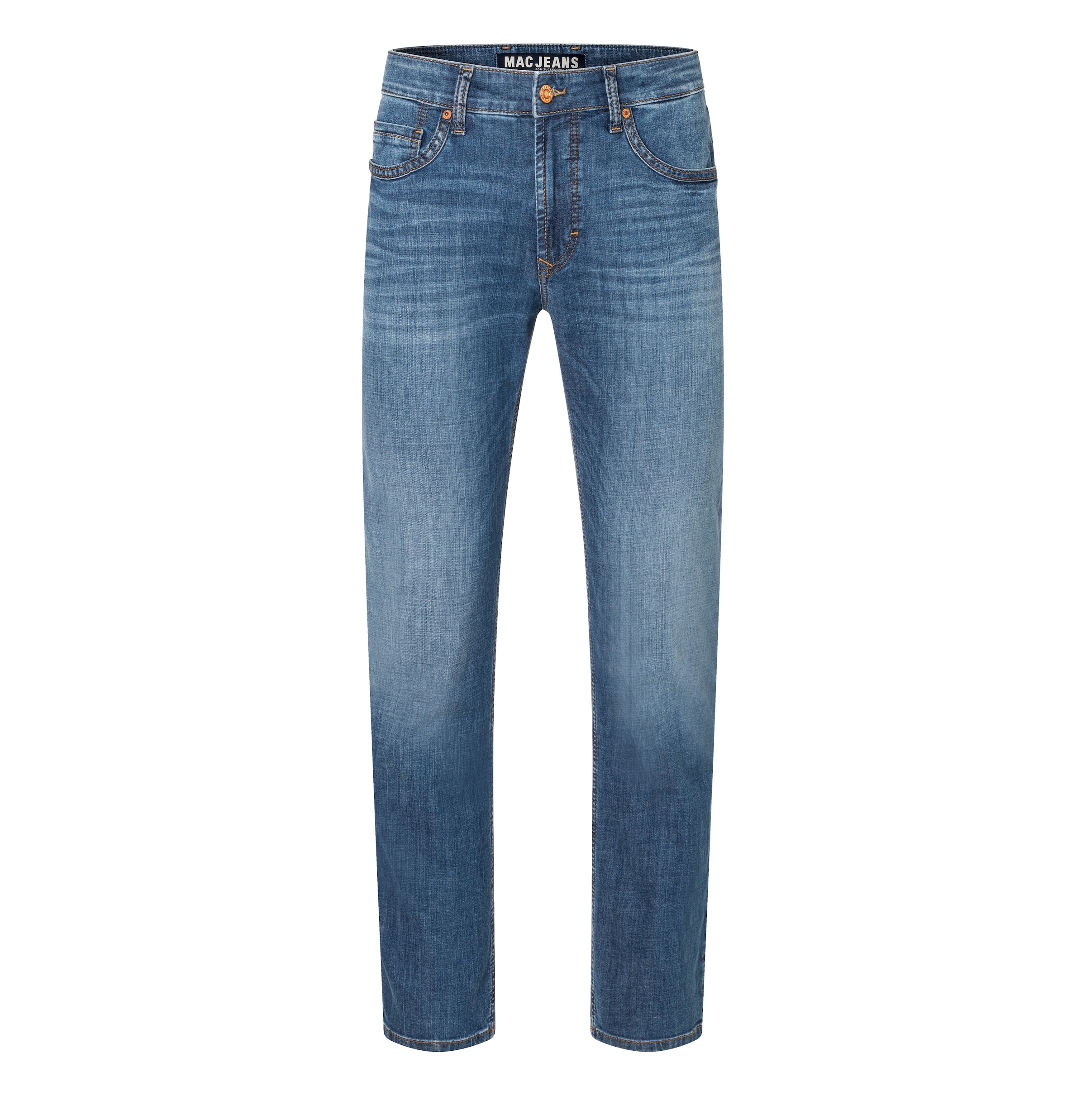 MAC Slimfit Jeans in Blau: Vorderseite