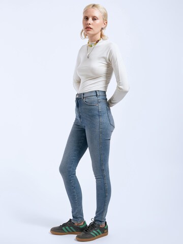 Dr. Denim Skinny Jeans 'Moxy High Skinny' in Blauw