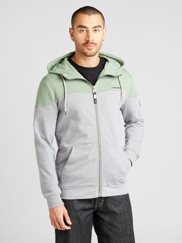 Ragwear Zip-Up Hoodie 'TOMIE' in Grey: front