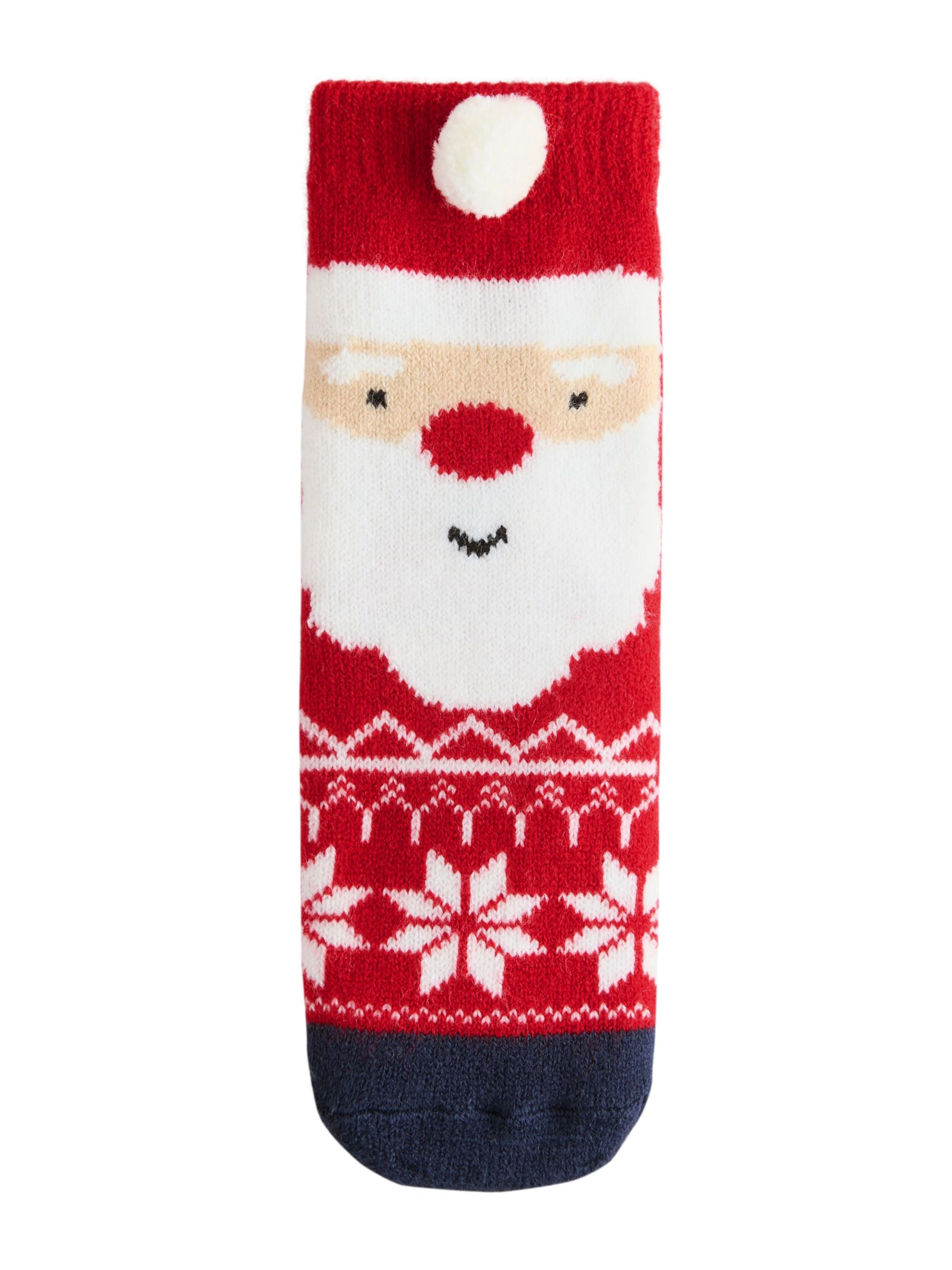 Next Къси чорапи 'Christmas' в червено: отпред