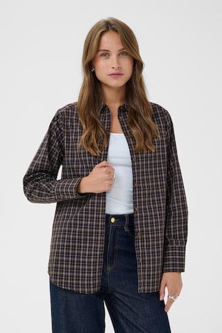 T-shirt SAINT TROPEZ en marron : devant
