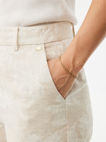 MEXX Wide Leg Bukser med fals i beige