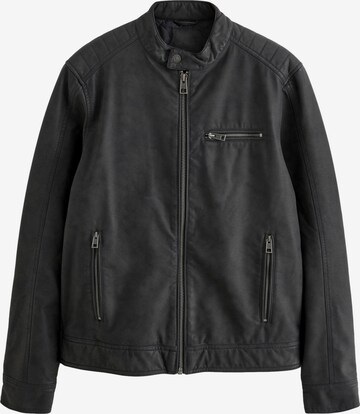 juoda Next Demisezoninė striukė 'Velourskunstleder': priekis