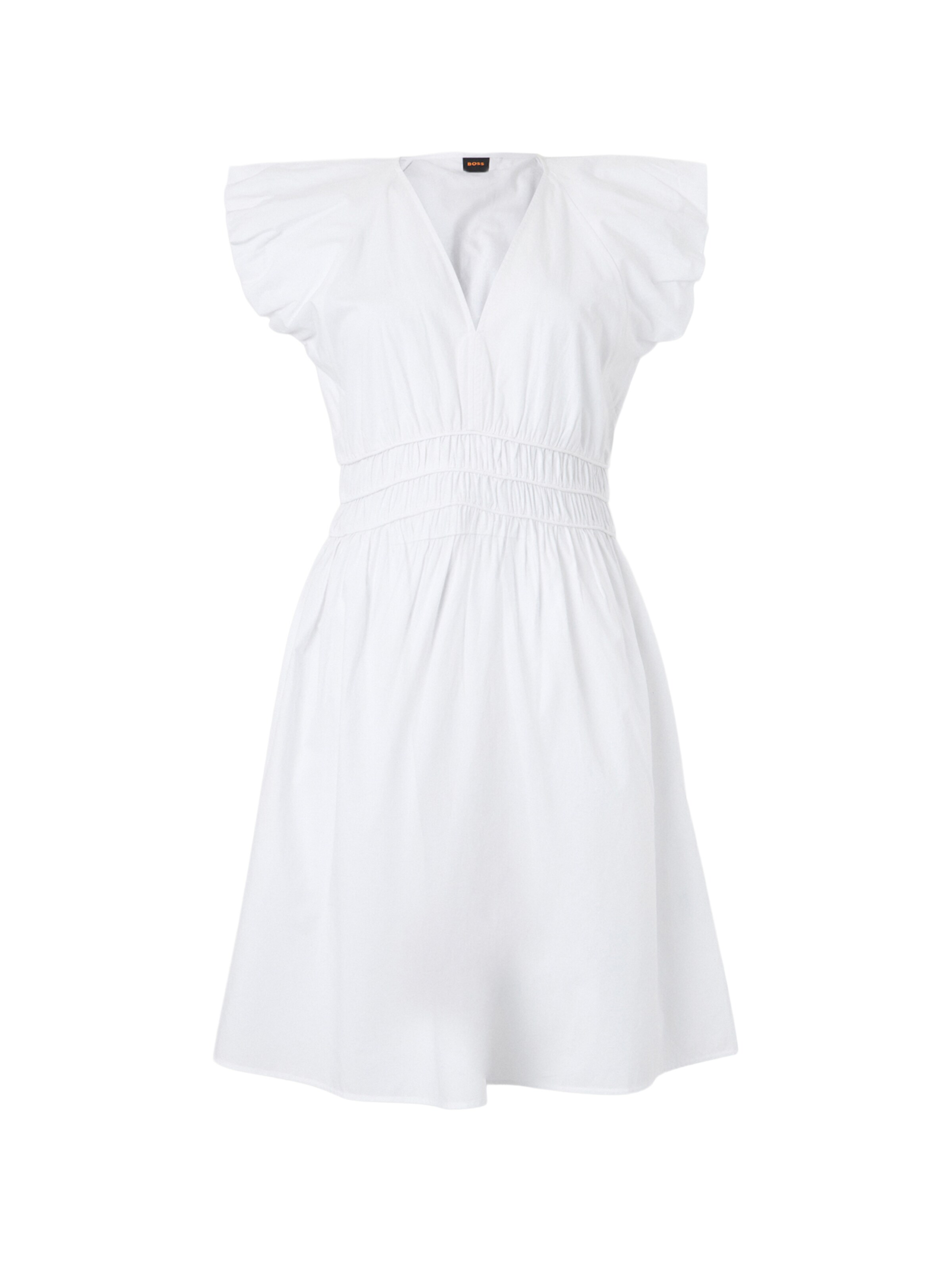 BOSS Рокля 'C_Darico' в бяло: отпред