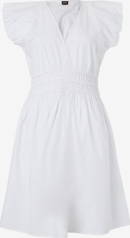 BOSS Рокля 'C_Darico' в бяло: отпред