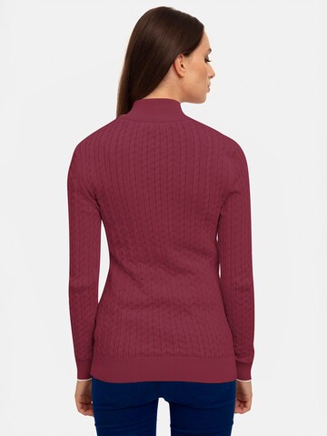 Jacey Quinn Knit cardigan in Red