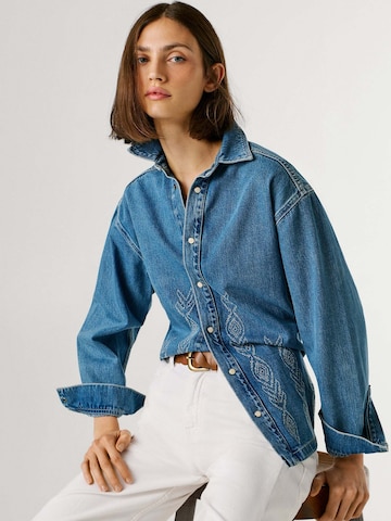 Pepe Jeans Blouse 'ELLEN IKAT '' in Blauw