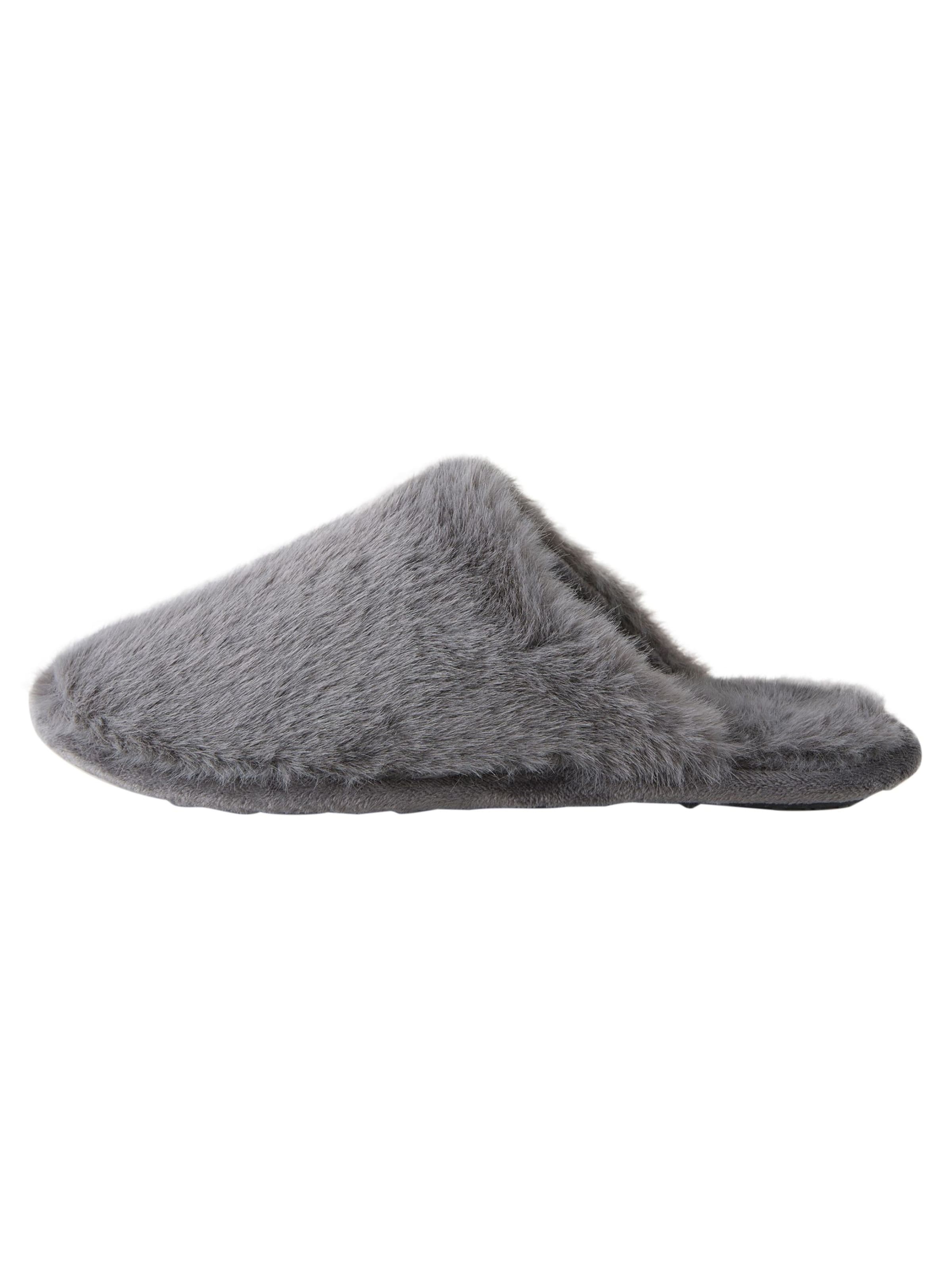 Next Slipper in Grey: front