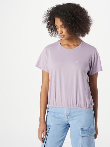 T-shirt Iriedaily en violet : devant