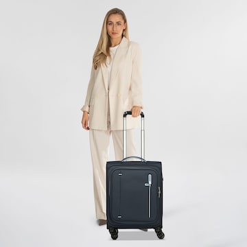 American Tourister Trolley in Blau