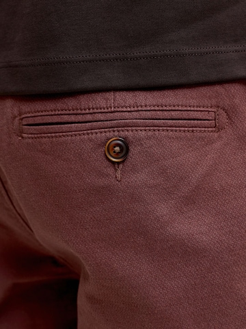 JACK & JONES - Slimfit Pantalón chino 'JPSTMarco JJFury' en marrón