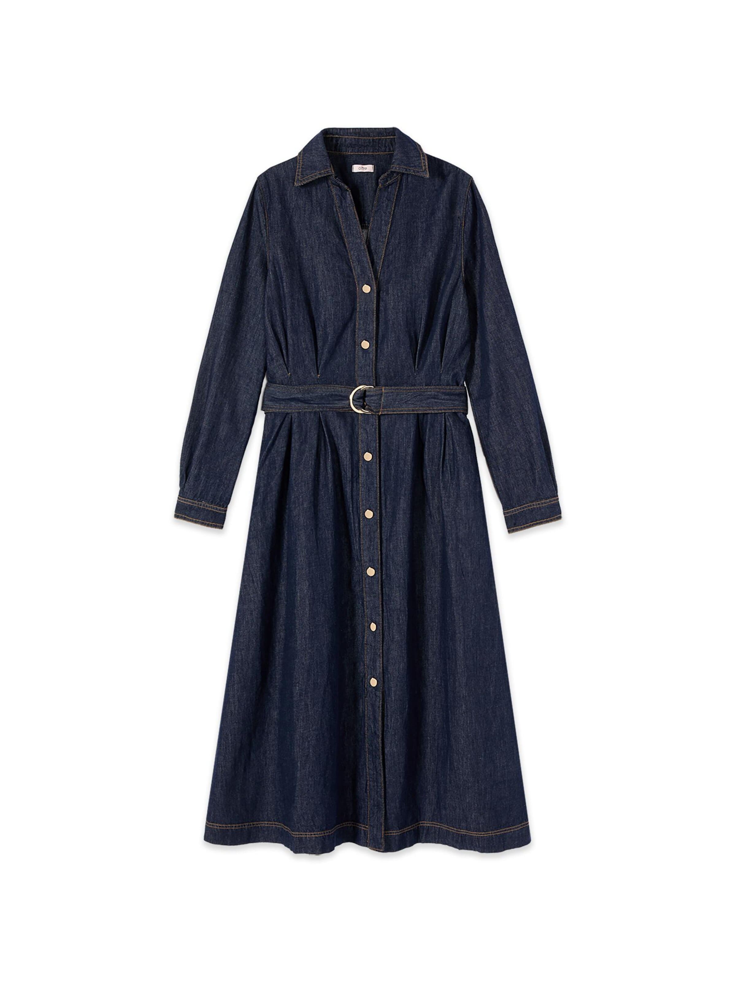 oltre - Vestido en azul: frente
