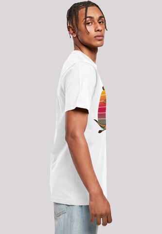 T-Shirt 'Disney König der Löwen Timon' F4NT4STIC en blanc