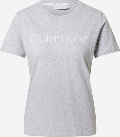 Calvin Klein T-Shirt in graumeliert / weiß, Produktansicht
