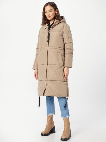 Manteau mi-saison SECOND FEMALE en beige : devant