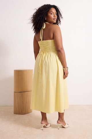 Trendyol Curve - Vestido de verano en amarillo