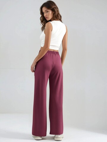 Hiccup Wide leg Trousers in Red