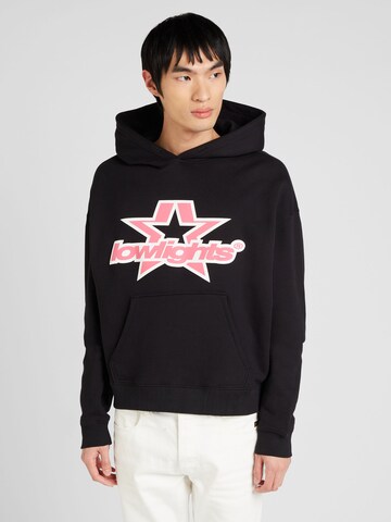 Low Lights StudiosSweater majica 'Superstar' - crna boja: prednji dio