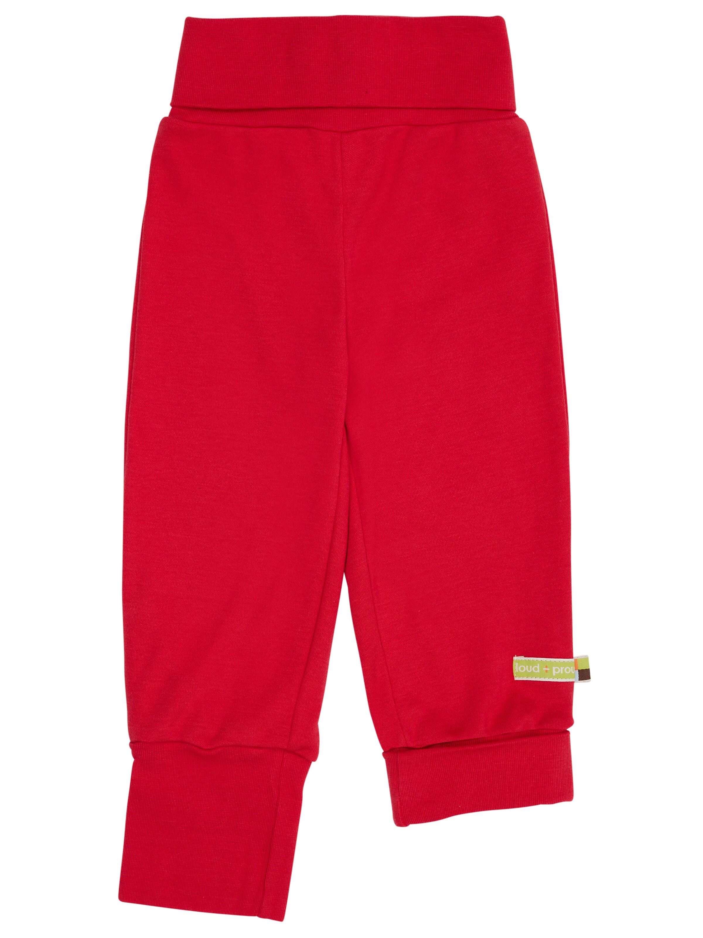 loud + proud Loosefit Hose 'Mitwachs'‌‌‌‌‌‌ in Rot: Vorderseite