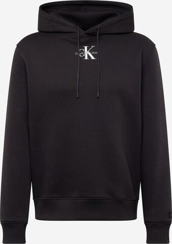 Calvin Klein Jeans Sweatshirt in Schwarz: predná strana