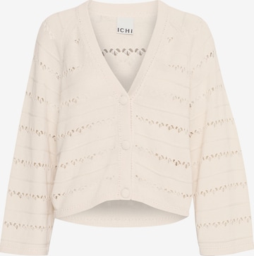 Cardigan 'IHLALUHA' ICHI en beige : devant