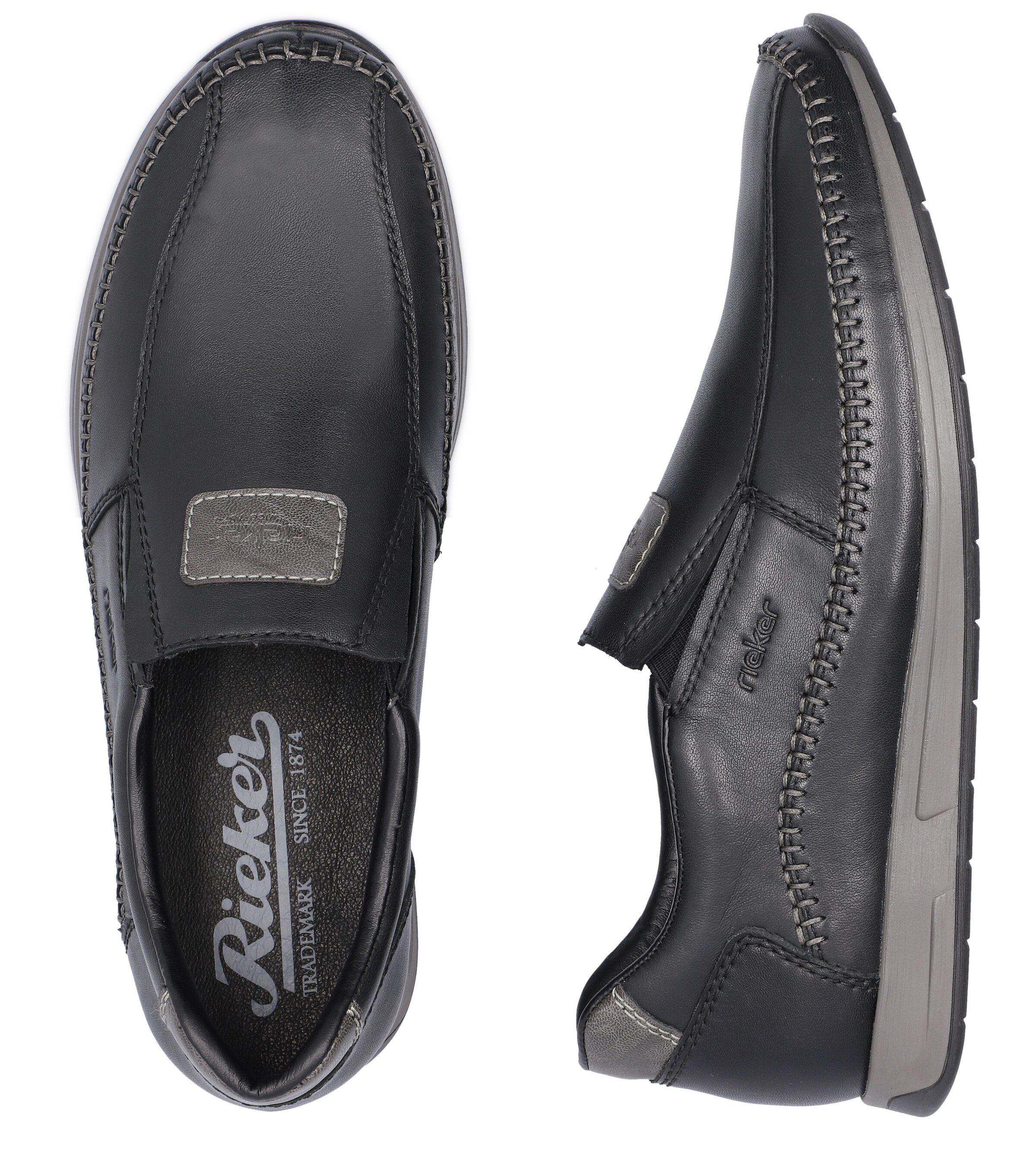 Rieker Mokassin in Schwarz