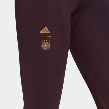 ADIDAS PERFORMANCE Skinny Sportnadrágok 'Germany' - piros