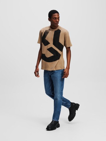 KARL LAGERFELD JEANS - Tapered Vaquero en azul