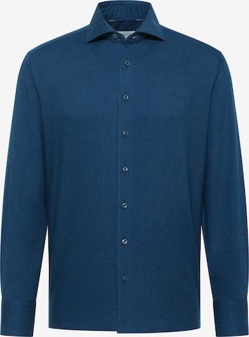 ETERNA Zakelijk overhemd in Blauw: voorkant