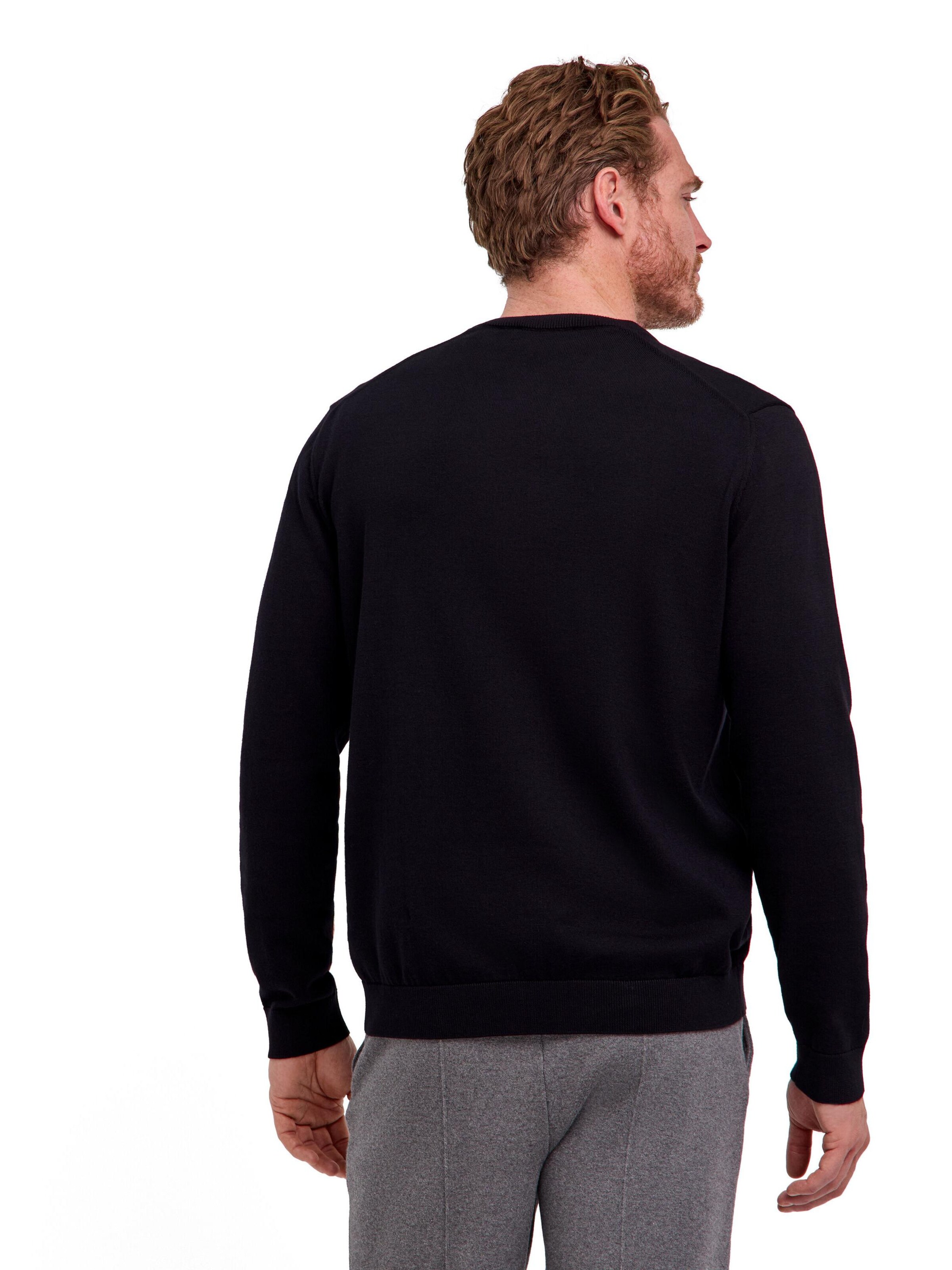 FALKE Pullover 'Pure Cotton'‌‌‌ in Schwarz