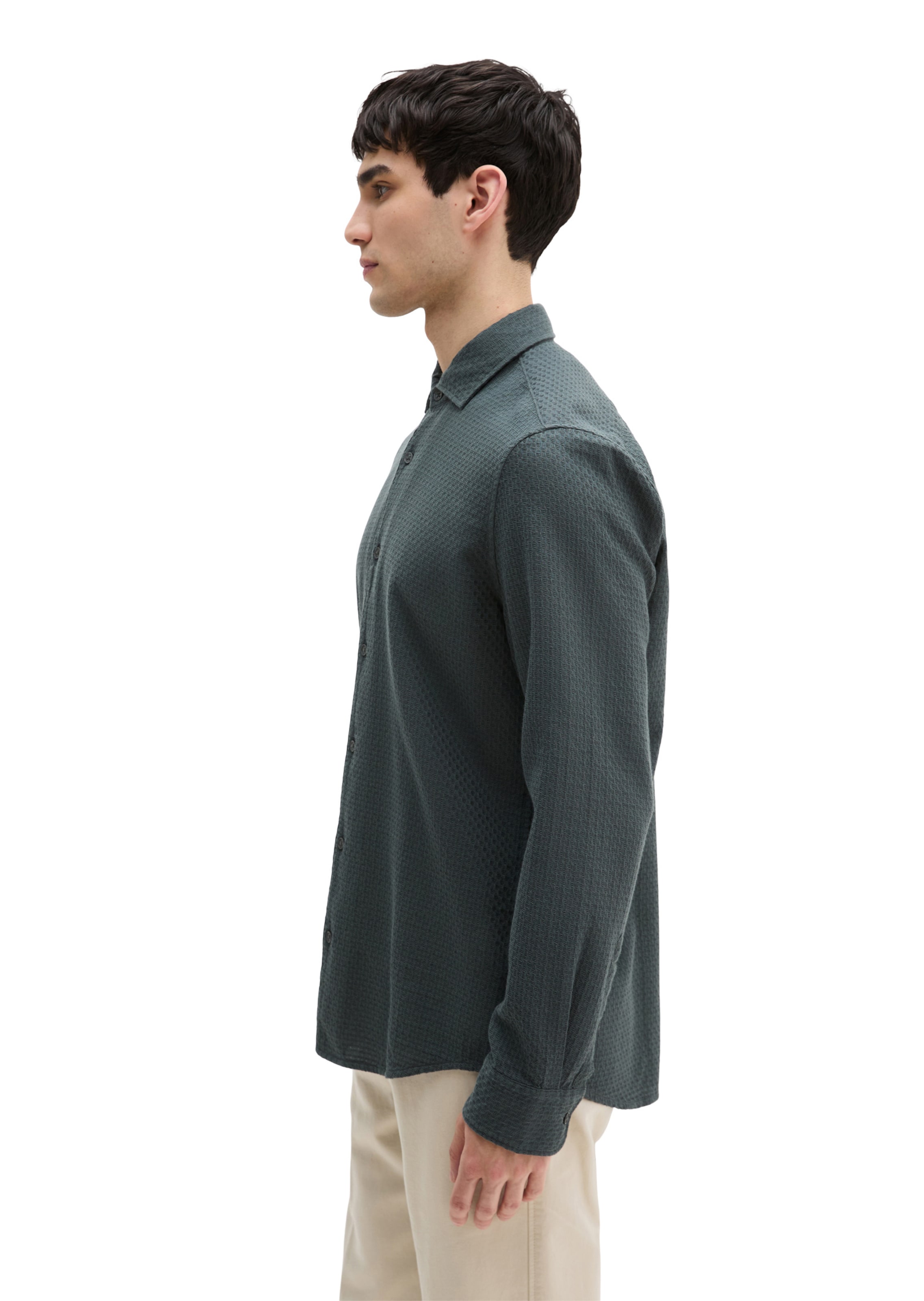 Marc O'Polo Regular fit Button Up Shirt in Grey