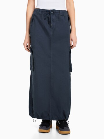 Bershka Rok in Blauw: voorkant