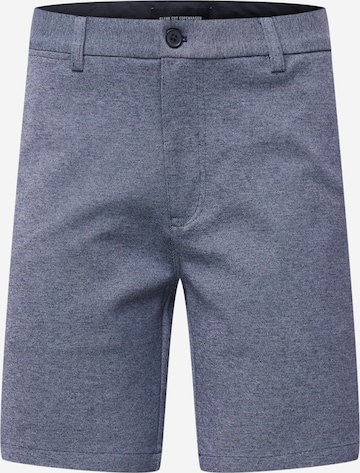 Clean Cut Copenhagen Chino 'Milano' in Blauw: voorkant