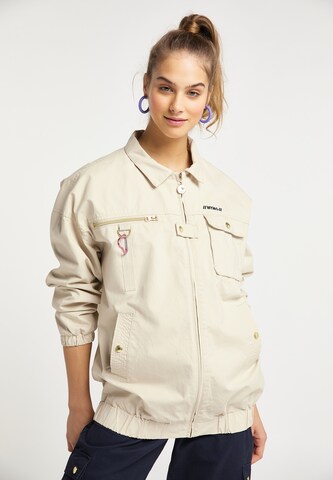 MYMO Between-Season Jacket in Beige: front