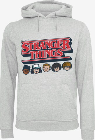 F4NT4STIC Sweatshirt 'Stranger Things Netflix TV Series' in Grey: front