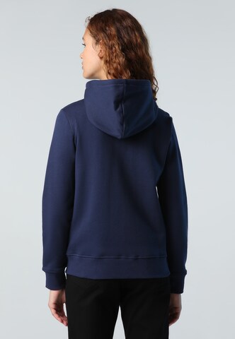 North Sails Kapuzensweatshirtjacke 'Zip-Up' in Blau