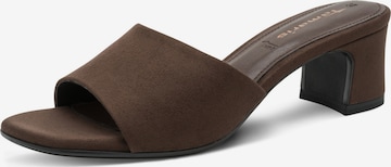 Mule Tamaris en marron : devant