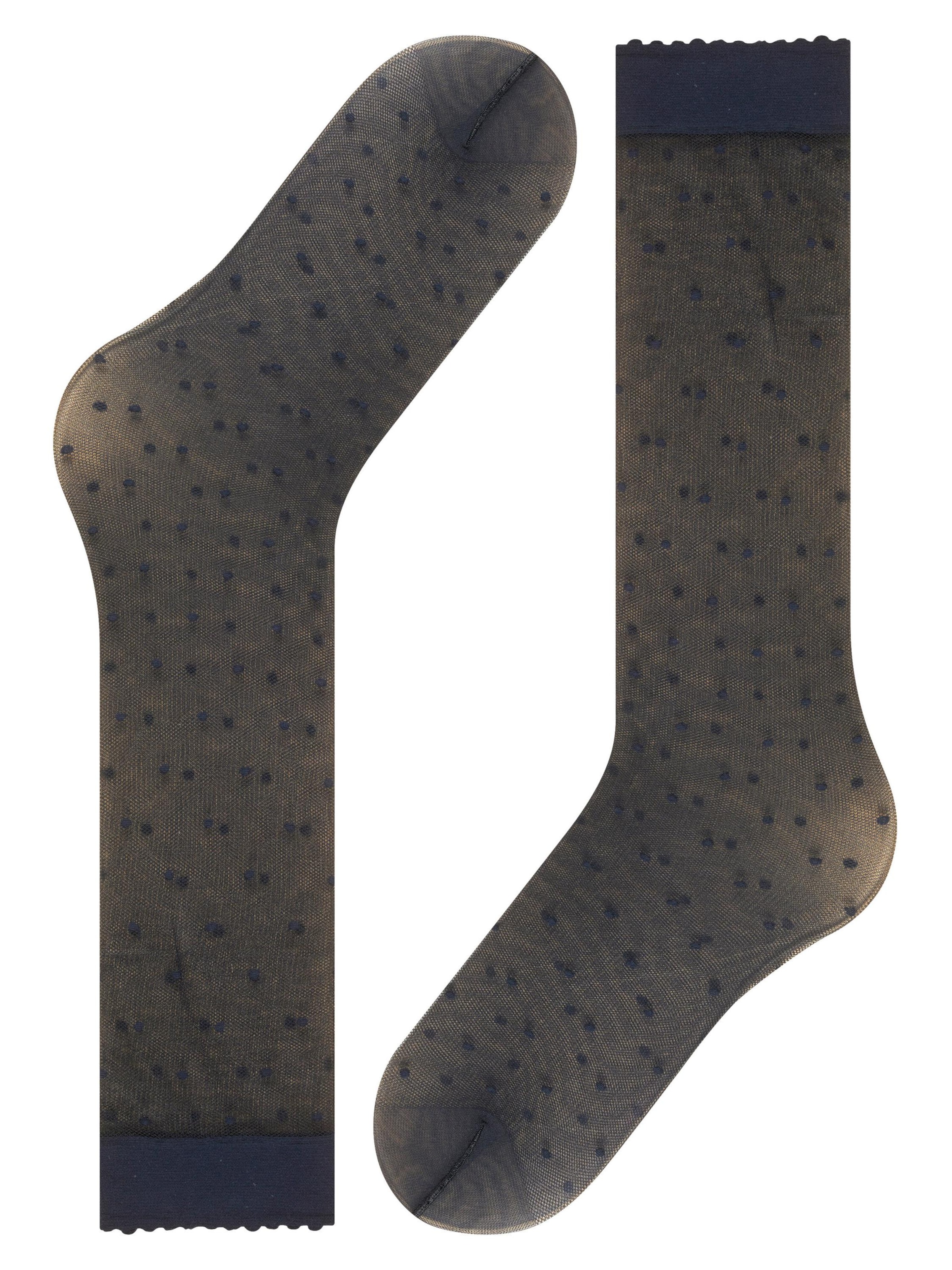 FALKE Over the Knee Socks 'Dot' in Blue