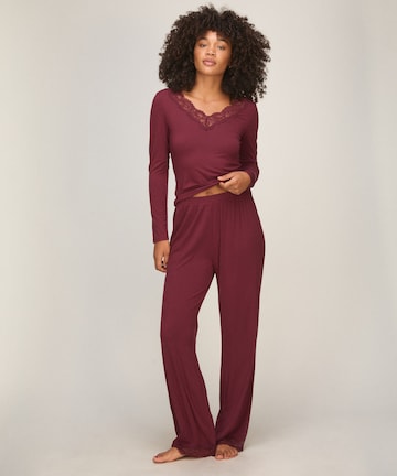 Pyjama Hunkemöller en rouge : devant