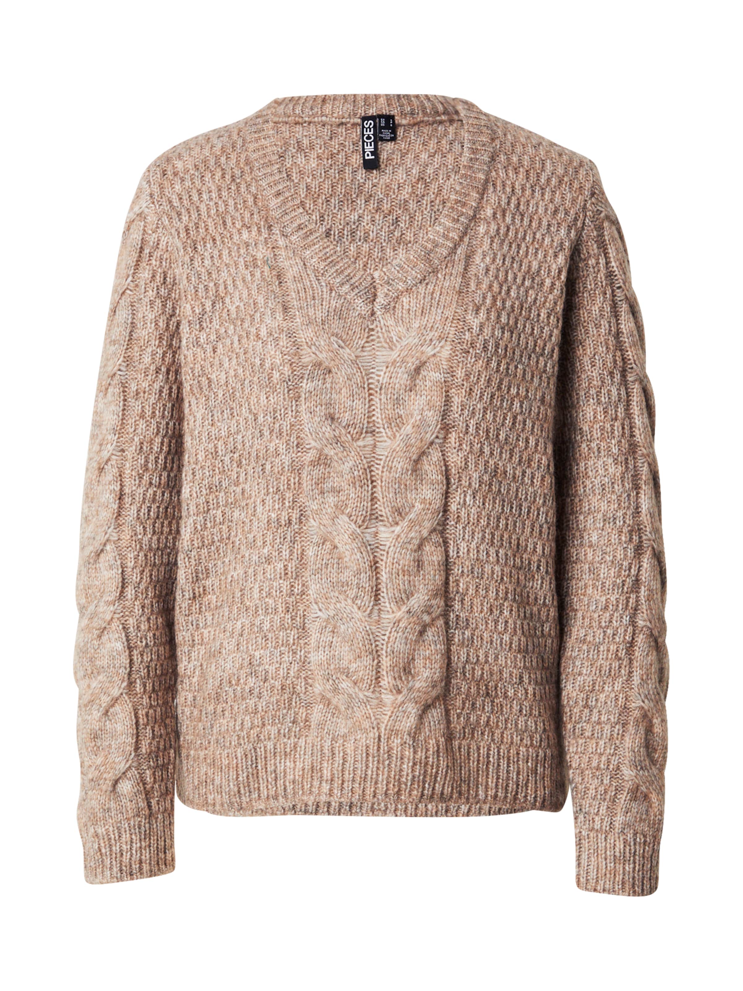 PIECES Sweater 'PCNINA' in Brown: front