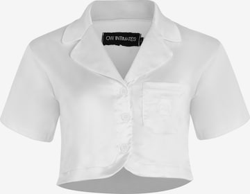 Camicia da notte di OW Collection in bianco: frontale