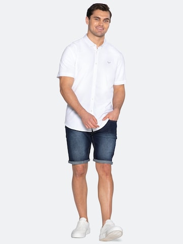 Coupe regular Chemise 'Inferno' Threadbare en blanc