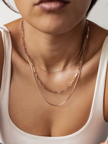 Hey Happiness Kette 'Triple Layer'‌‌‌‌‌‌‌‌‌‌ in Gold: Vorderseite
