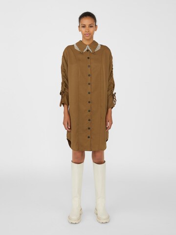 OBJECT Shirt Dress 'Elja' in Brown