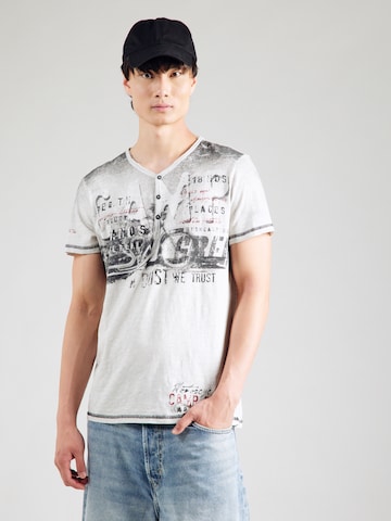 CAMP DAVID Shirt in Grey: front